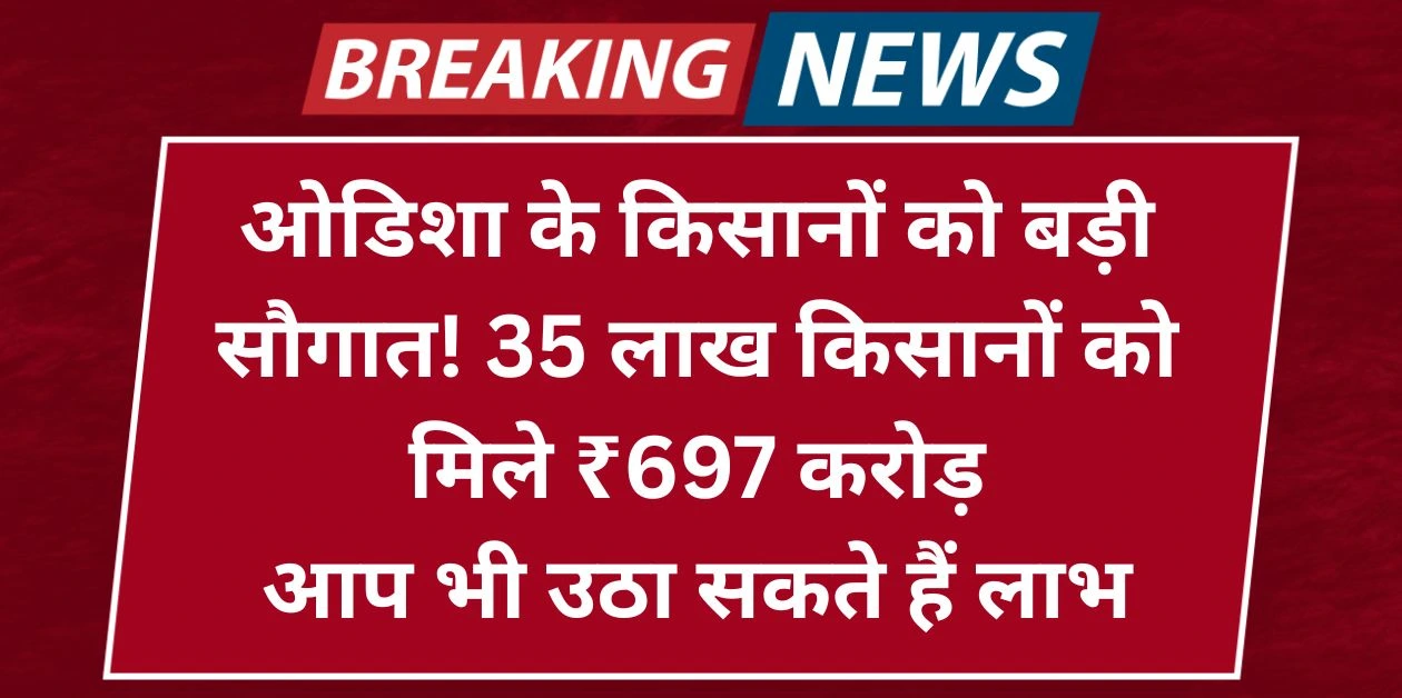 PM Kisan Samman Nidhi ओडिशा के किसानों को बड़ी सौगात! 35 लाख किसानों को मिले ₹697 करोड़ – पीएम किसान योजना की 20वीं किस्त जारी